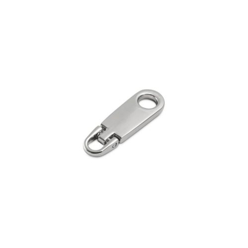 Zipper Pull, Nickel, 35 mm Long