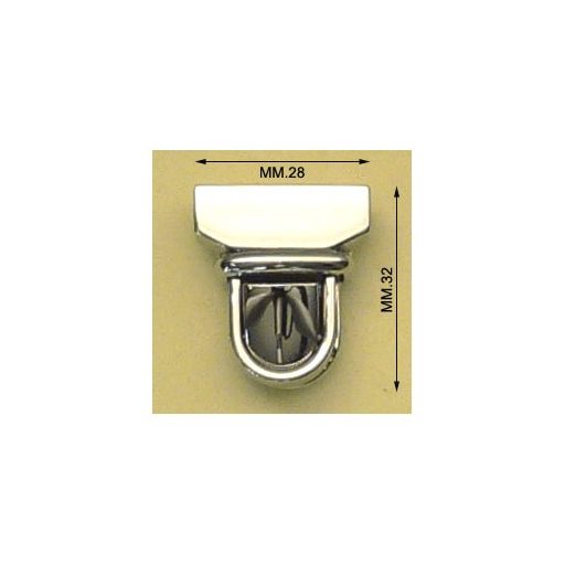 Tuck Lock, Nickel, 28 mm x 32 mm