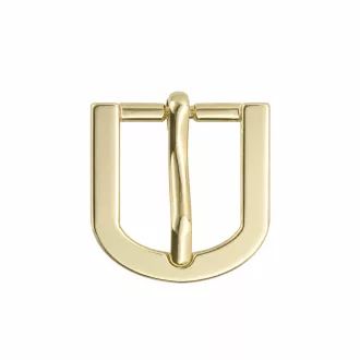 Curved Metal Buckle for 15 mm Straps – Gold