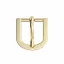 Curved Metal Buckle for 15 mm Straps – Gold