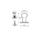 Stud, Nickel, 6 mm