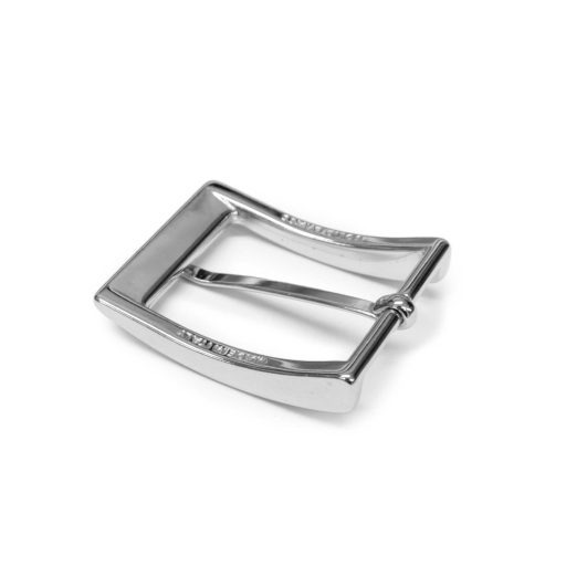 Copper Belt Buckle in Silver Colour, 35 mm