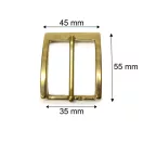 Copper Belt Buckle, 35 mm