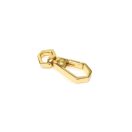 Diamond carabiner, gold colour, 7 mm