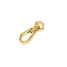 Diamond carabiner, gold colour, 7 mm