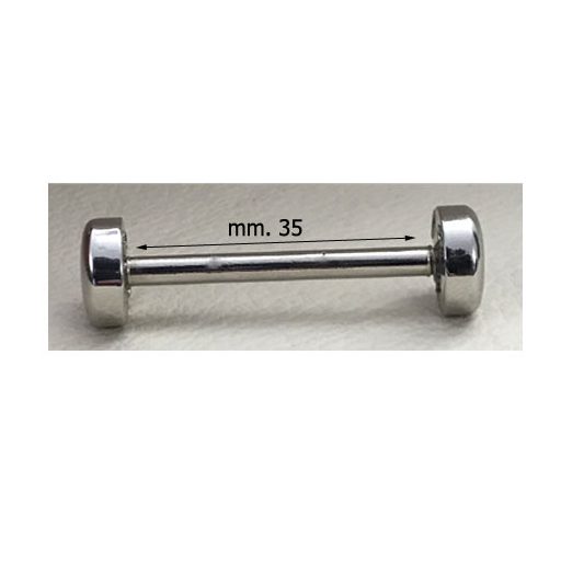 Purse Strap Handle Belt Wheel, 35 mm, Nickel