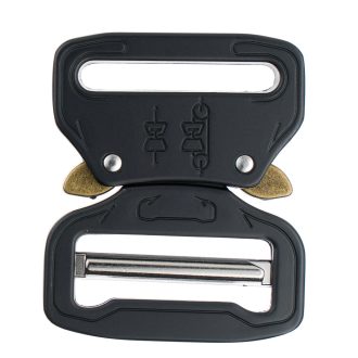 Quick Release Strap Buckle, Black, 38 mm