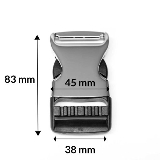 Metal and Plastic Quick Release Strap Buckle, 38 mm