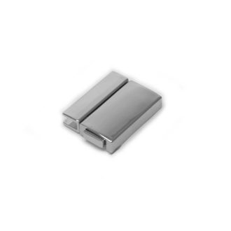 Angular Bag Lock, Nickel, 35 mm