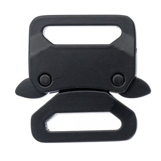Quick Release Strap Buckle, Black, 25 mm