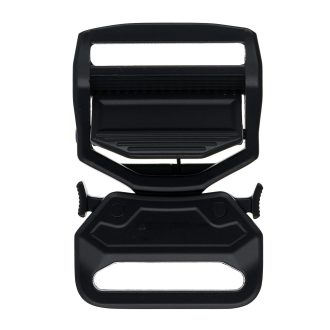 Heavy-Duty Metal Strap Buckle, Black, 38 mm