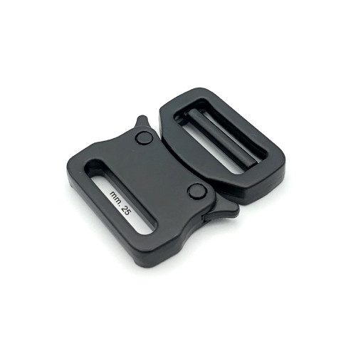 Quick Release Strap Buckle, Black, 25 mm