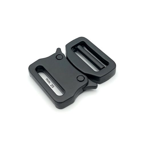 Quick Release Strap Buckle, Black, 25 mm