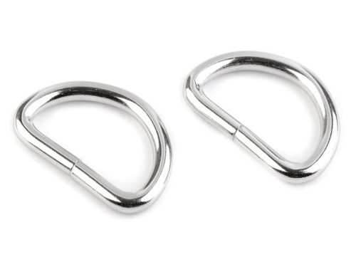 Iron D-ring, 30 mm, Nickel