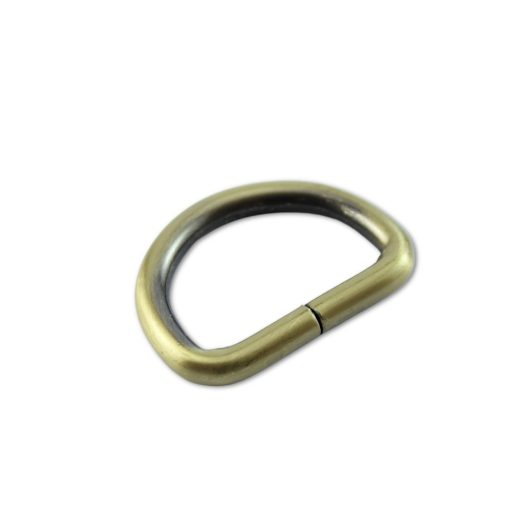 Iron D-ring, 30 mm, Antique