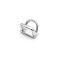Double Handbag Strap Holder, Nickel, 15 mm