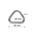 Key Ring, Nickel, 33 mm