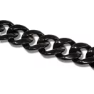 Plastic Thick Handbag Chain, Black