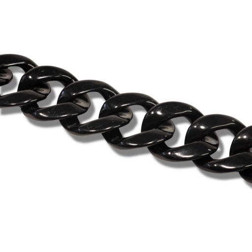 Plastic Handbag Chain, Black, 1 Meter Long