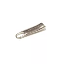 Zipper Pull Wavy, Nickel, 30 mm Long