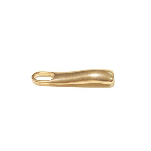Zipper Pull wavy, Gold, 30 mm Long