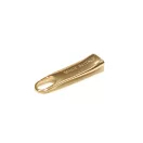 Zipper Pull wavy, Gold, 30 mm Long