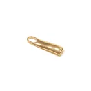 Zipper Pull wavy, Gold, 30 mm Long