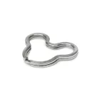 Key Ring, Nickel, 33 mm