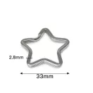Key Ring, Nickel, 33 mm