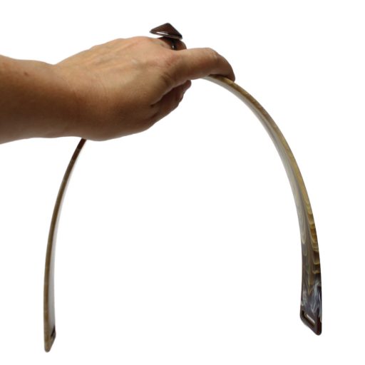 Flat Plastic Bag Handle White