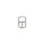 Small Buckle with Keeper – 10 mm, silver colour