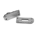 Turning lock, 2 pcs, silver colour