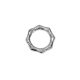 Spring Hook, 20 mm, Silver, Bamboo style