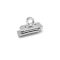 Luxury Bracelet Clasp for 13 mm Wide Straps, Silver Colour