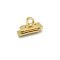 Luxury Bracelet Clasp for 13 mm Wide Straps, Gold Colour