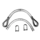 Elegant Curved Top Handle, Silver