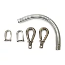 Elegant Curved Top Handle, Silver