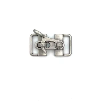 Vintage Toggle Bag Clasp – Antique Silver, 15 mm