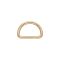 Metal D-ring, 30x18x4 mm, gold