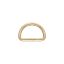 Metal D-ring, 30x18x4 mm, gold