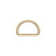 Metal D-ring, 30x18x4 mm, gold