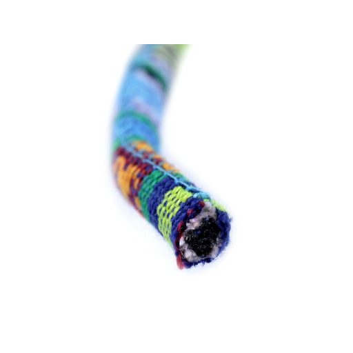 Blue Aztec pattern cotton cord 