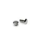 Double Headed Rivet, Nickel 7 mm, long feet