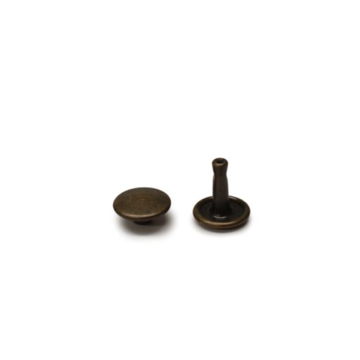 Double Headed Rivet, Brass coloured, 9 mm