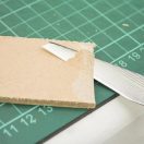 Damascus Leather Straight Trim Knife