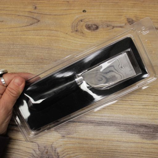 Damascus Japanese Style Leather Skiving Knife