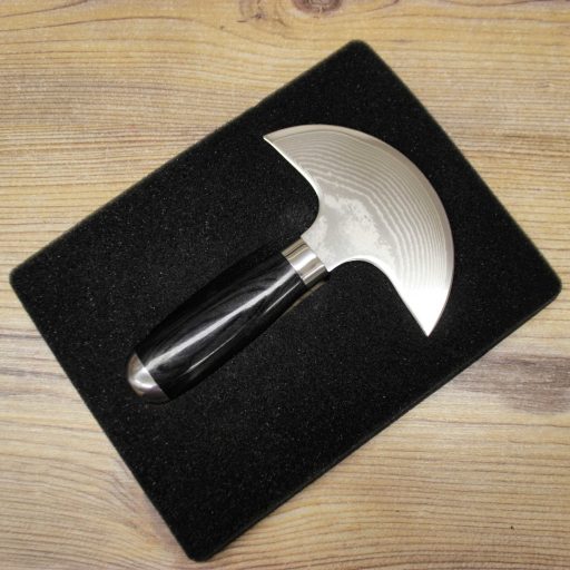 Damascus Leather Round Knife