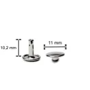 Double Headed Stud Rivet, Antique, 11 mm