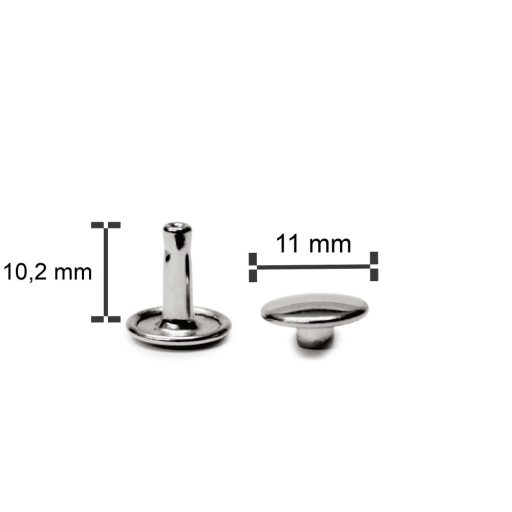 Double Headed Stud Rivet, Antique, 11 mm