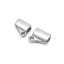 Handbag Strap Holder in Pair, Nickel, 20 mm